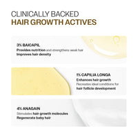 Bare Anatomy Advanced Hair Growth Serum | 3% Redensyl + 4% Anagain + 3% Baicapil + 1% Capilia Longa, Rosemary, Biotin & Rice Extract | Hair growth & Hair fall control serum for Women & Men | Pack of 3