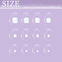 Ceboic 24Pcs Press on Toenails Short Square, 12 Sizes French Nude Pink Stick on Toenails, Full Cover False Toe Nails with Yellow Flowers Design, Artificial Natural Fake Toe Nails for Women and Girls