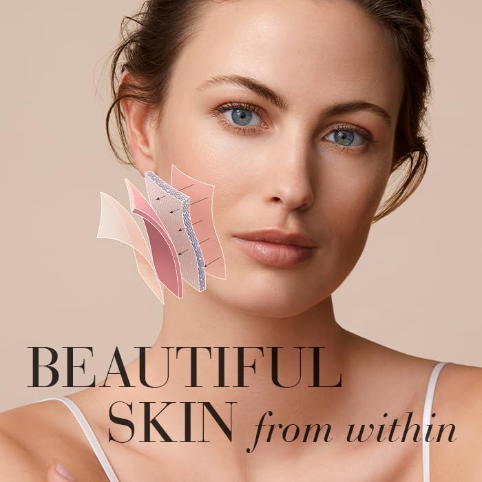 New Nordic Ltd New Nordic Skin Care Collagen Filler - 60 Tablets - Reduce Wrinkles with Marine Collagen Supplement - Dairy Free - Contains Pomegranate