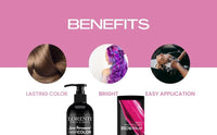 Lorenti Semi Permanent Direct Coloring Cream | Long Lasting Hair Colour Result | Rose Pink 250ml