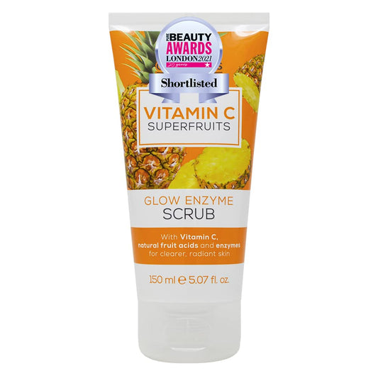 Creightons Vitamin C Superfruits Glow Enzyme Scrub (150 ml) - An Energising and Exfoliating Scrub with Vitamin C, Natural Fruit Acids and Enzymes for Clearer, Radiant Skin