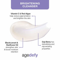 ARK Skincare Age Defy Brightening Cleanser, For Mature Skin, Hydrating Daily Cleanser with Vitamin C, Red Algae & Blackcurrant, 200ml