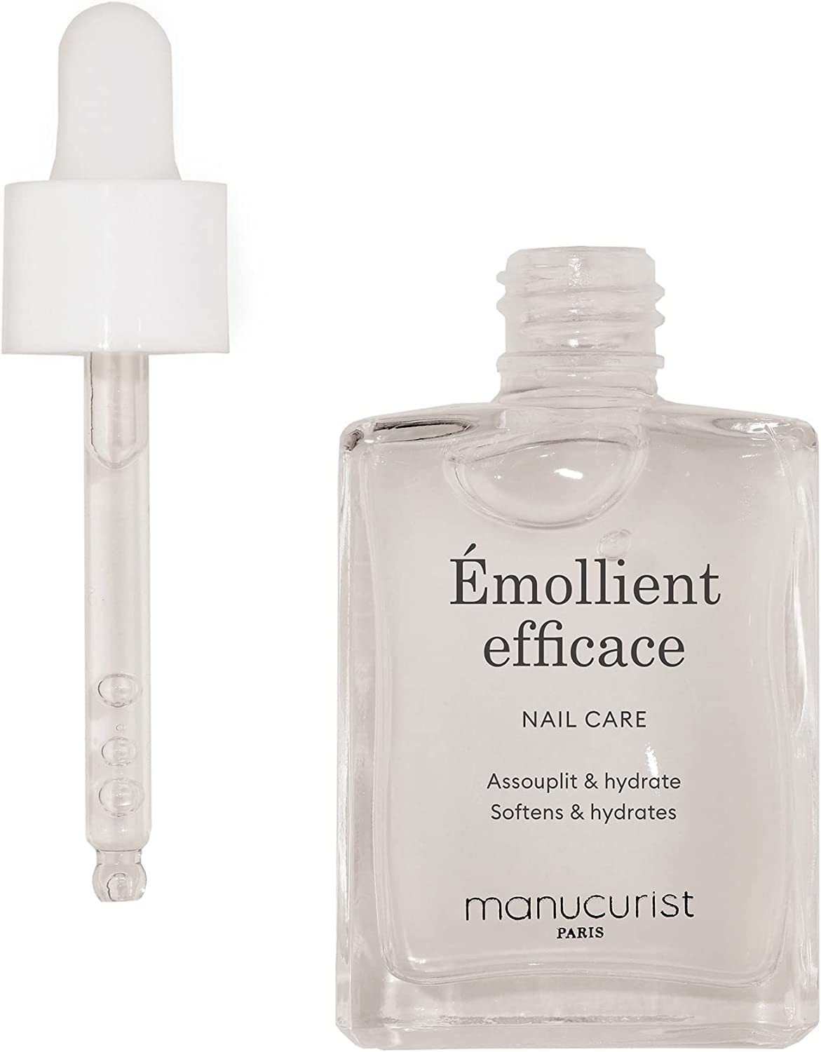 Manucurist Cuticle Remover - Gel Cuticle Remover - Cuticle Care - 9-Free, 97% Bio-Sourced Ingredients - Made in France - Nail Care - 0.5 fl oz Bottle