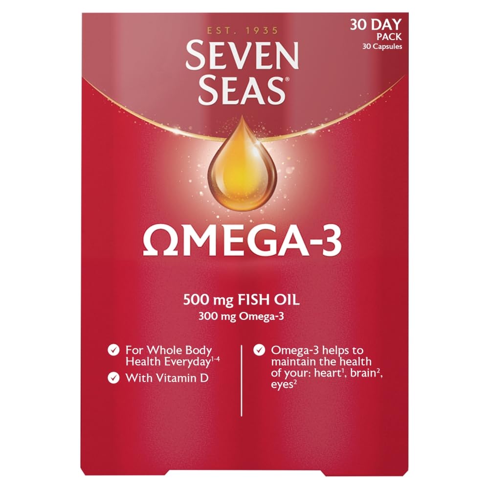 Seven Seas Omega-3 Fish Oil with Vitamin D 30 Capsules
