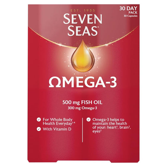 Seven Seas Omega-3 Fish Oil with Vitamin D 30 Capsules
