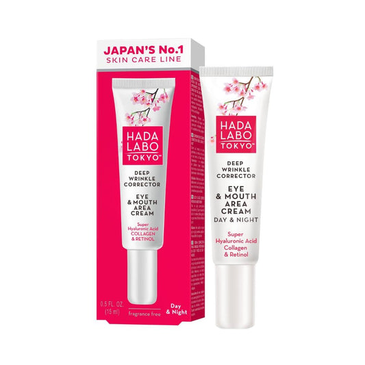 Hada Labo Tokyo Anti-Ageing Deep Wrinkle Corrector Cream, 15 ml (Pack of 1)