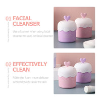 Lurrose 3pcs Face Wash Foam Maker Face Bubble Foamer Marshmallow Whip Maker Cup Skincare Rich Cream Foamer Tools for Home Outdoor Travel