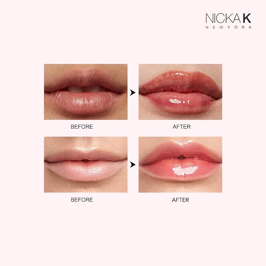 NK lip gloss gel 15ml Vitamin E, Shiny, Nourishes, Lip gel (Gold, Pack Of 5)