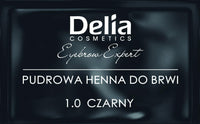 Delia Cosmetics - Powder Eyebrow Tint - LIGHT BROWN - Natural Herbs and Color - Enhanced, Darkened, Thick Brows - 20 Easy Applications / 4 Weeks - Complete Set