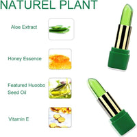 Generic Aloe Vera Lipstick, Aloe Vera Lip Balm, Moisturizing Crystal Jelly Lipsticks, Organic Color Change Lipstick, Long Lasting Nutritious Lip Balm, Magic Temperature Lip Gloss for All Ages (1)