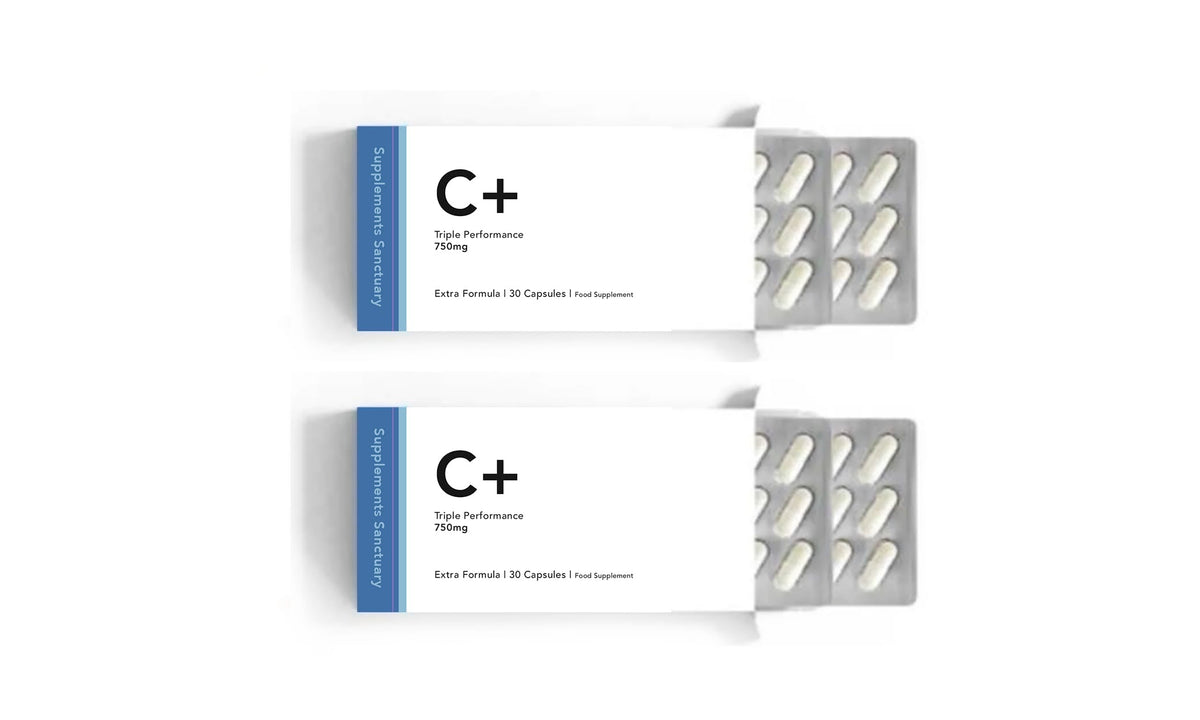 Supplements Sanctuary C+ Triple Performance Enhancer -2 x 30 Capsules (2 Months Supply)
