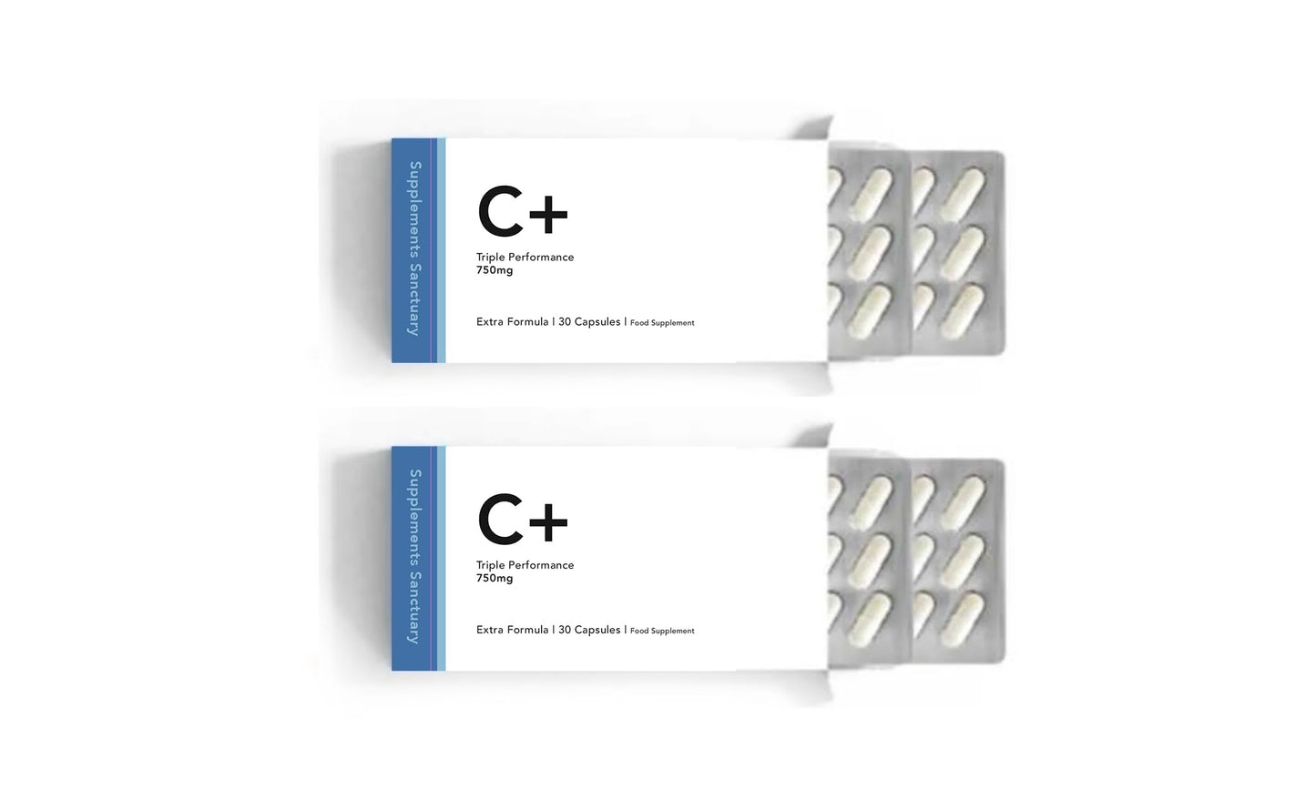 Supplements Sanctuary C+ Triple Performance Enhancer -2 x 30 Capsules (2 Months Supply)