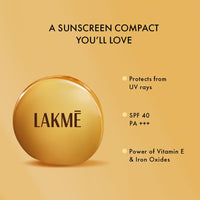 LAKMÉ Lakme Sun Expert Ultra Matte SPF 40 PA+++ Compact, 7g