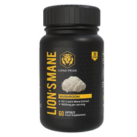 Lion's Pride Lions Pride Lions Mane Capsules, Food Supplement 10:1 Extract, High Strength Mushroom Powder, 60 Capsules