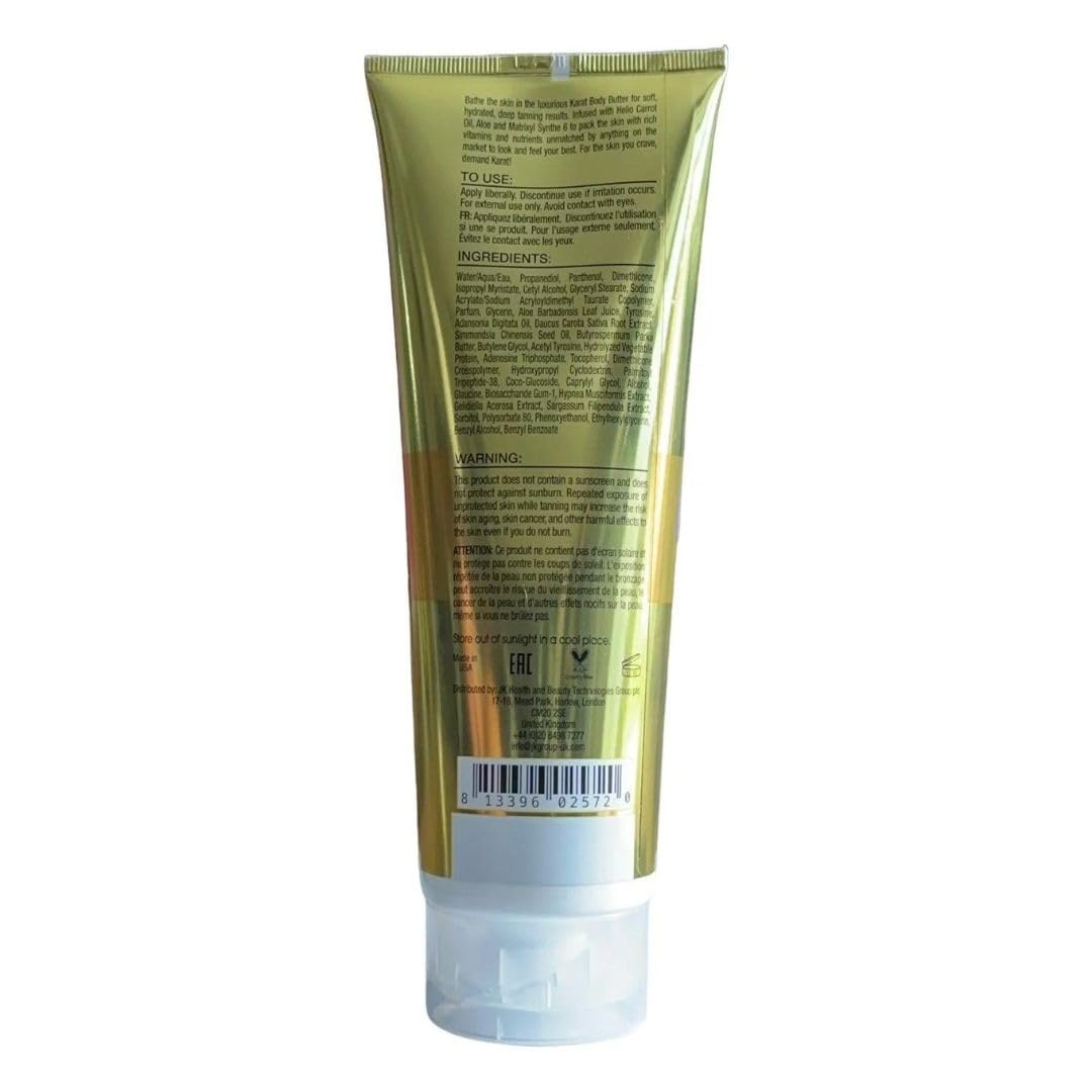 FMHOME Body Butter Karat Accelerator 250ml -Infused With Helio Carrot Oil - Natural Glow, Hydration & Skin Nourishment | Moisturizing Cream for Radiant Skin | Shea Butter, Vitamin E, and Essential Oils