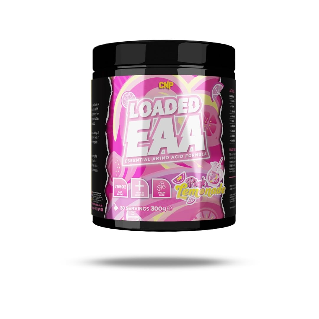 CNP Professional Loaded EAAs, Essential Amino Acids, BCAAs, Muscle Repair & Recovery Powder, 300g / 100g and 30/10 Servings, 12 Delicious Flavours (Pink Lemonade, 300g)