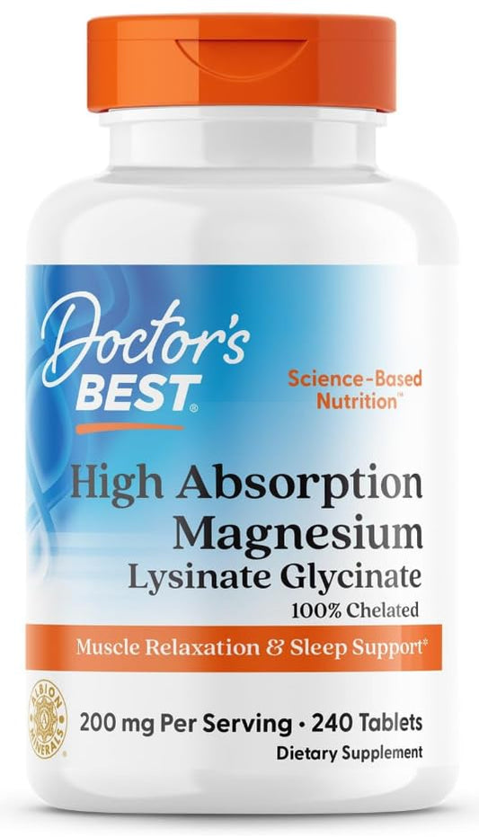 H. Absorption Magnesium Lysinate Glycinate, 200mg per Serving, 240 Tablets