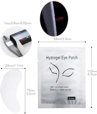 Chargenyang 50 Pair Under Eye Gel Pads Eyelash Extension Pads Lint Free DIY False Eyelash Lash Extension Eye Gel Patches Pack (50 Pair)