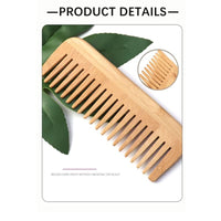 Lisoviom Wide-Tooth Comb bamboo,Large Hair Detangling Comb Wide Tooth Comb, No Handle Detangler Comb Styling Shampoo Comb,Quality Wooden Curls Comb,Wooden Hair Comb Wide Tooth Wood Anti Static for Long Hair