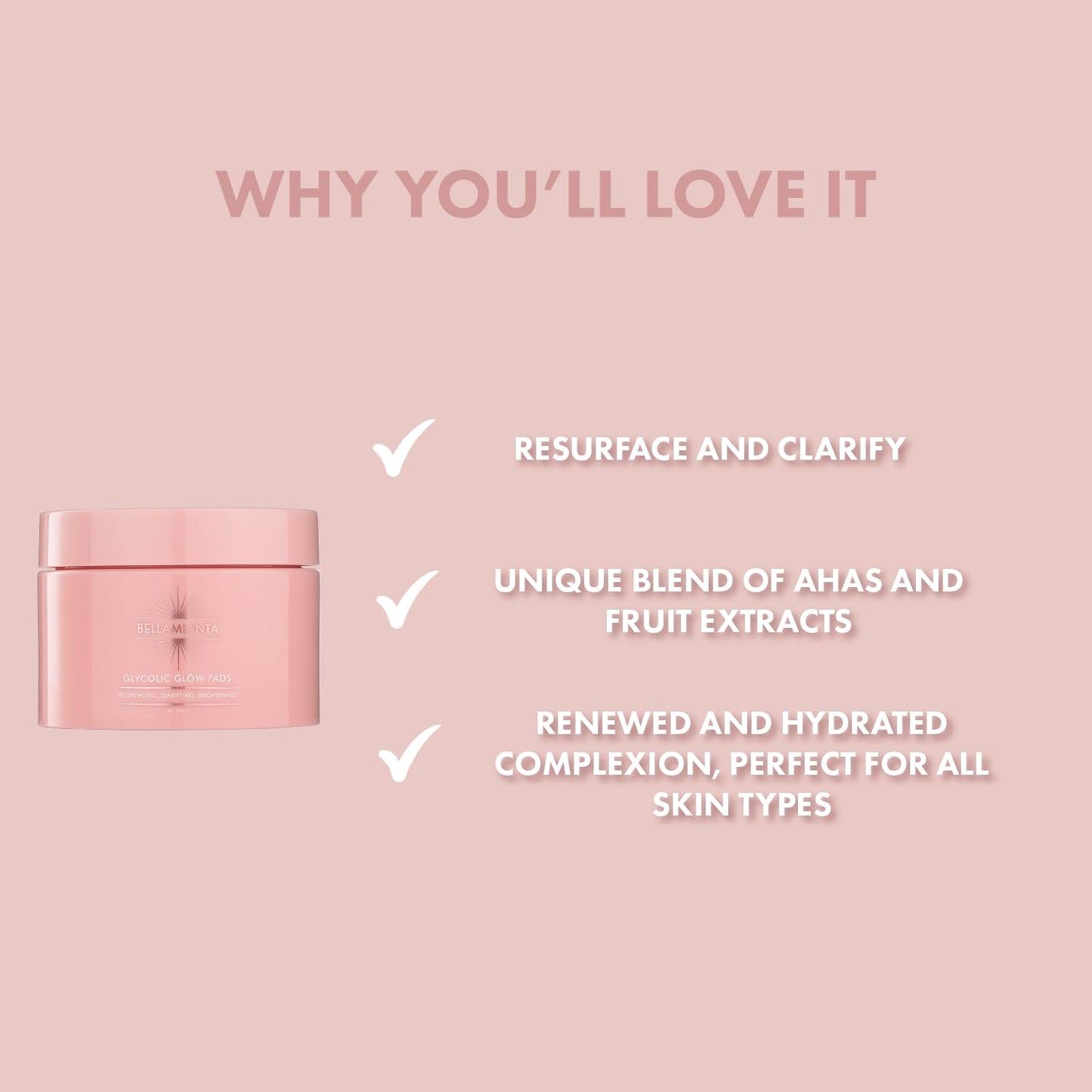 Bellamianta - Glycolic Glow Pads 100 pcs