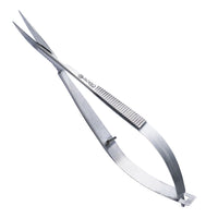 BORO Trade Cuticle Scissors Extra Fine Curved Grooming Shears Professional Precise Pointed Tip for Eyebrow Eyelash Trim Nail and Dry Skin Grooming Scissor Beauty Scissors for Manicure Pedicure Women Men(Silver)