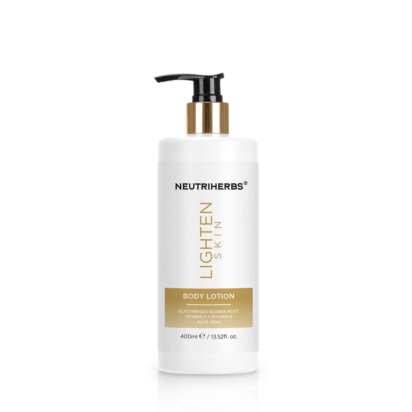 Neutriherbs Brightening Moisturiser BodyLotion, Dry Skin Body Moisturising Lotion-Glow & Hydrate Body Cream, Skin Lightening Cream Moisturiser for Men Women, Even Skin Tone Lotion-Licorice Root+Vit C