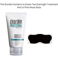 Generic Green Tea Overnight Treatment 5 in 1 with Nose Pore Strip | Skincare Teenagers Acne Bundle