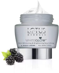 Lotus Herbals WhiteGlow Skin Whitening And Brightening Nourishing Night Creme 60g