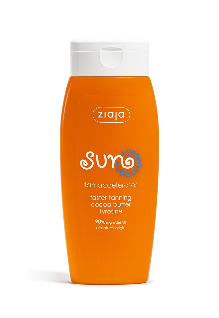 Ziaja Sun Tan Accelerator 150ml - Moisturising Tanning Lotion for Faster, Deeper Natural Tan Before Sun Exposure or Solarium