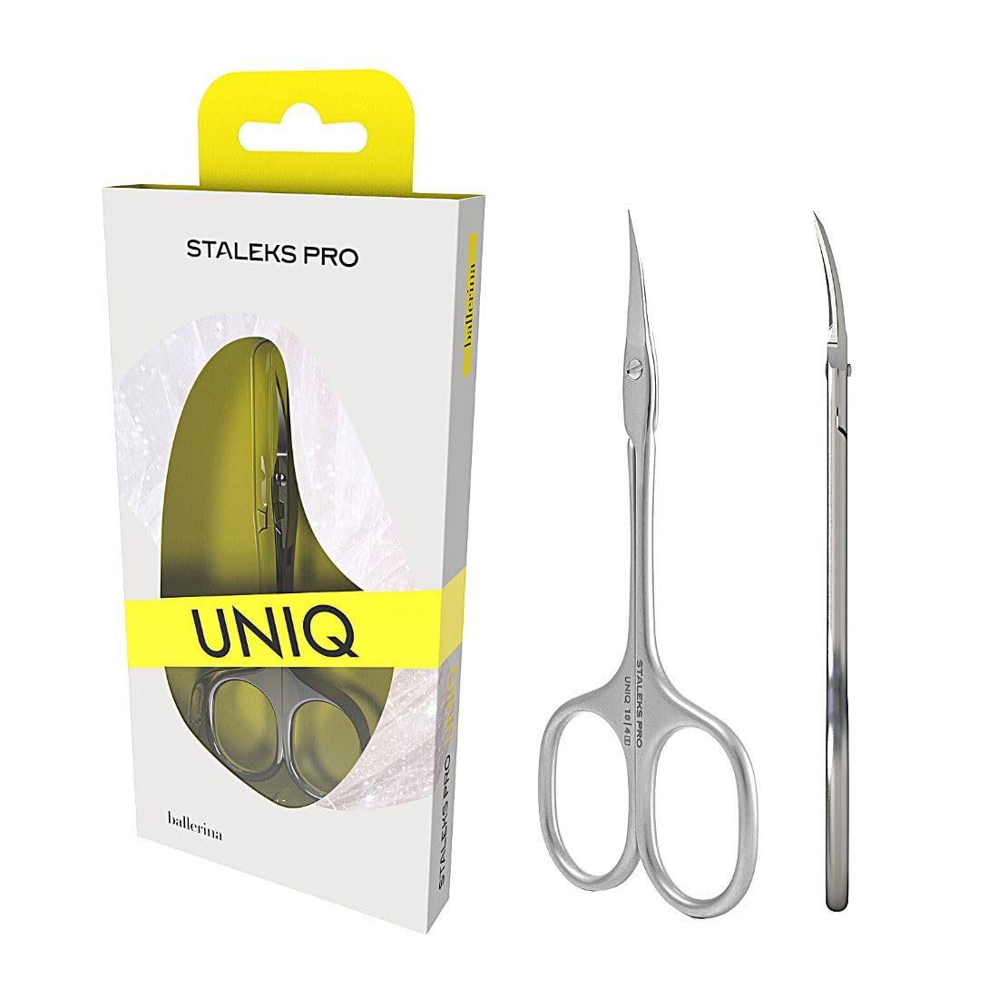 Staleks STALEKS PRO Professional Cuticle Scissors Stainless Steel Ballerina UNIQ SQ-10/4