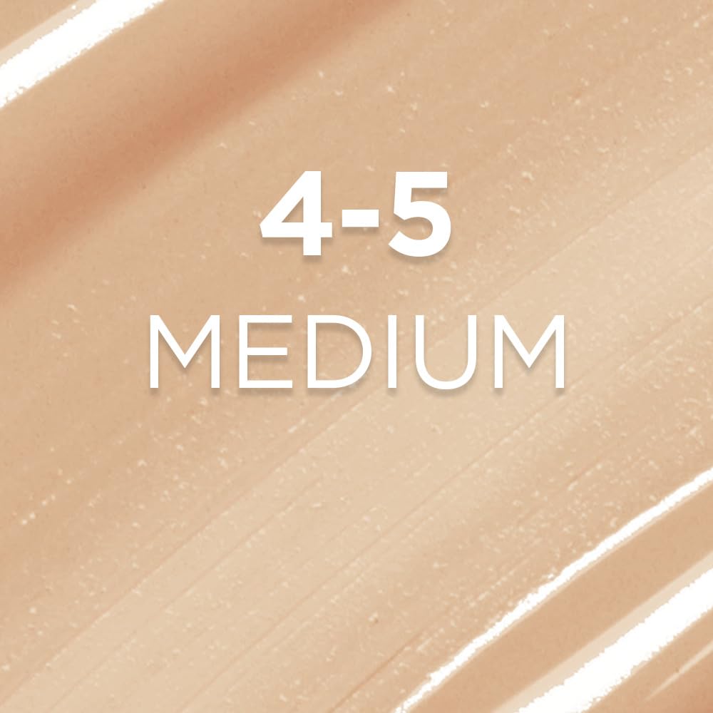 L'Oreal Paris L'Oréal Paris Nude Tinted Serum for Face, Plumping and Hydrating Face Makeup, 1 Percent Pure Hyaluronic Acid, Nude Foundation to Cover, Replumps and Hydrates Skin in One Hour, Shade 4-5 Medium