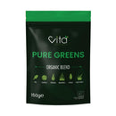 Vita Nutrients Pure Greens Superfood Powder 150g - Premium Organic Blend of 6 Plant Based Super Greens - Vegan & Gluten Free - Vitamin Fibre & Mineral Rich Formula - Made in The UK