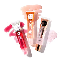 NK lip gloss gel 15ml Vitamin E, Shiny, Nourishes, Lip gel (Rose Gold, Pack Of 3)