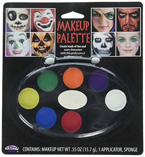 Fun World Halloween Makeup Tray 8 Colors Makeup Accessory