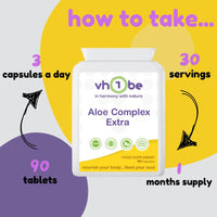 vh1be Aloe Colon Complex – Gentle Colon Cleanse & Digestive Detox – Herbal Blend with Ginger & Aloe Vera – 60 Capsules