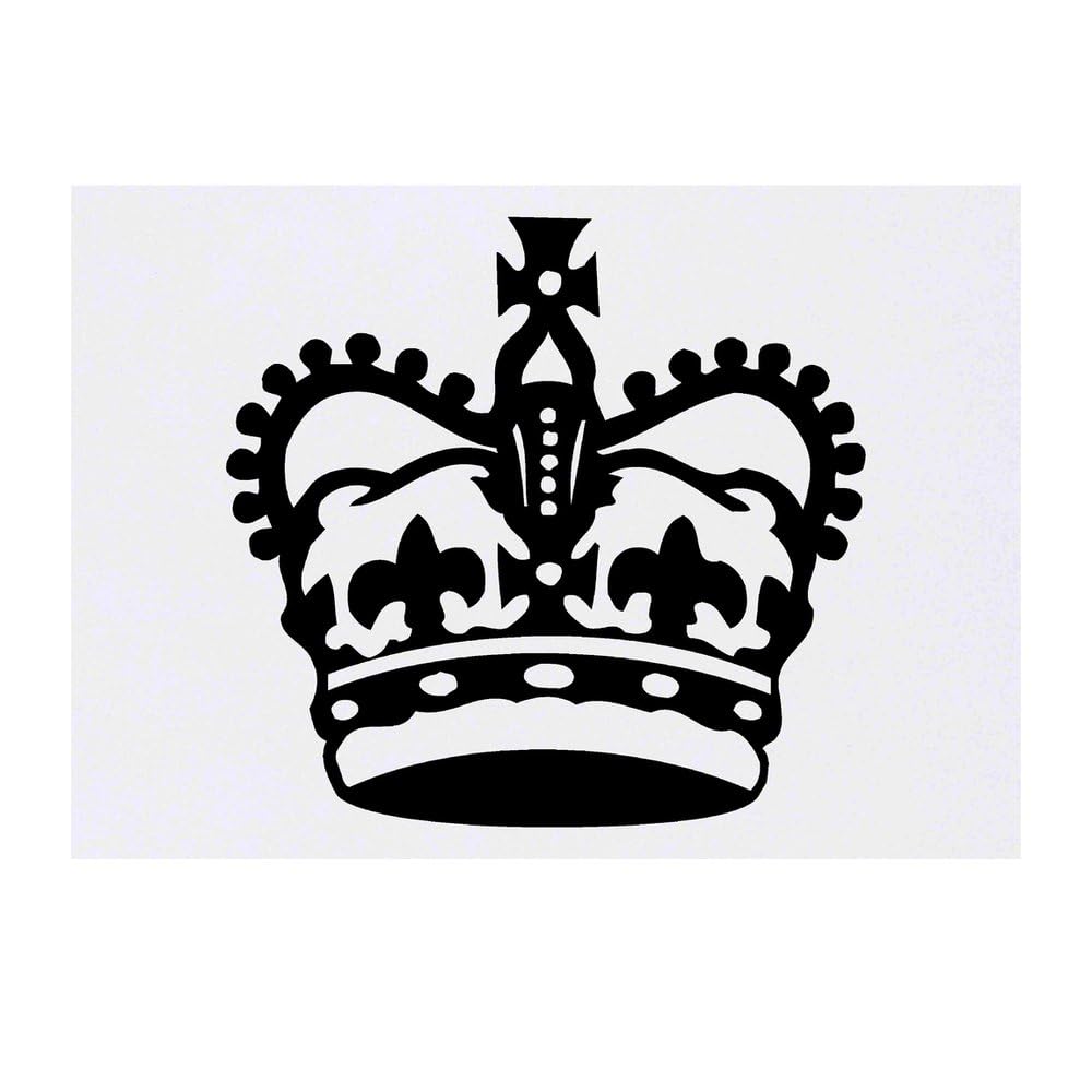 Azeeda 'Royal Crown' Temporary Tattoo - Water Resistant, Skin-Safe, Non-Toxic Transfer (TO00063875)