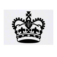 Azeeda 'Royal Crown' Temporary Tattoo - Water Resistant, Skin-Safe, Non-Toxic Transfer (TO00063875)