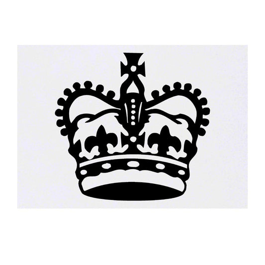 Azeeda 'Royal Crown' Temporary Tattoo - Water Resistant, Skin-Safe, Non-Toxic Transfer (TO00063875)