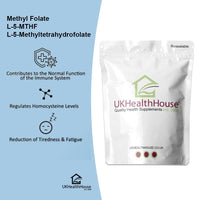 UKHealthHouse Methyl Folate 1000mcg - Tablets as L-5-MTHF Supplement 5-methyltetrahydrofolate – Highly biologically Active Form of Folic Acid/Vitamin B9 - Vegan UK (240 tabs)