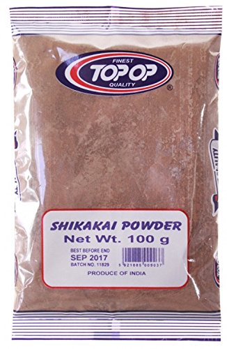 TOPOP TOP OP - Shikakai Powder - Care for dandruff & thinning hair - Alleviates itchy scalp - Replaces shampoo & conditioner - Provides silky shine & volume - 100 gr