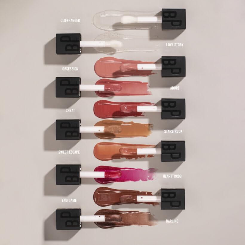 BPerfect Lip Library Lip Gloss – High-Shine Hydrating Gloss with Jojoba Oil – 10 Shades (Obsession)