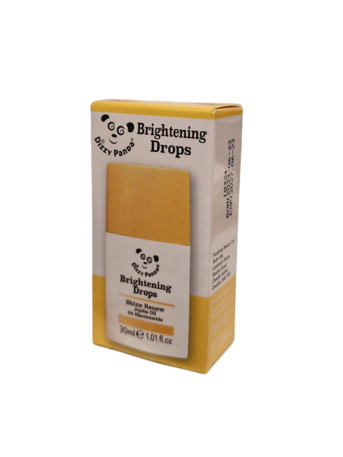 Dizzy Panda Brightening Drops Serum 30ml – Jojoba Oil & 5% Niacinamide – Hydrating, Lightweight Formula for All Skin Types