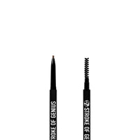 W7 Stroke Of Genius Eyebrow Pencil - Dual Ended Mechanical Brow Pencil With Spoolie Brush - Professional Brow Makeup (Dark Brown)