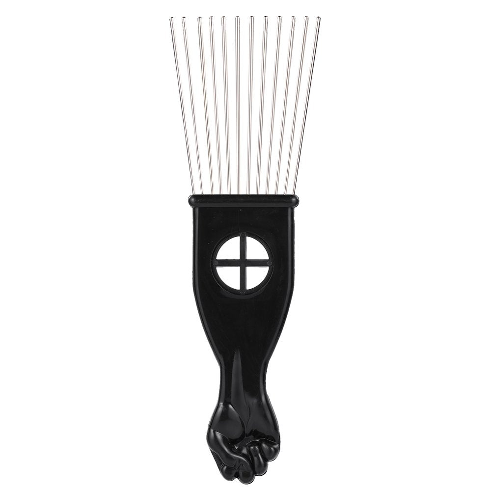 Anself *s 3Pcs Afro Combs, Professional Metal African American Hair Comb for Hairdressing Styling Tool