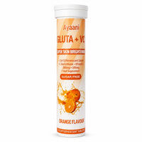 Ayaani Glow Orange Glutathione Beauty Drink | 1000mg Gluta + C with Glutathione 500mg + Vitamin C 500mg | Skin Glow, Brightening, Radiance & Even Tone | Zero Sugar, No Fillers | 20 Tablets
