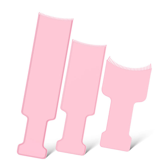 Healvian Balayage Board with Teeth Hair Colouring Tool Set for Highlighting Full Dyeing and Styling Rounded Teeth Perm Board 3 Pieces 13.98 X 3.31 X 0.08 in