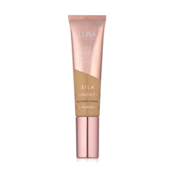 LUNA BY LISA JORDAN LUNA Silk Foundation in BEIGE Shade - Contains Hyaluronic Acid, Vitamin C & A, Aloe Vera, and Shea Butter - Brightening Dewy Foundation Makeup - Hydrating Cream Foundation for Dry Skin