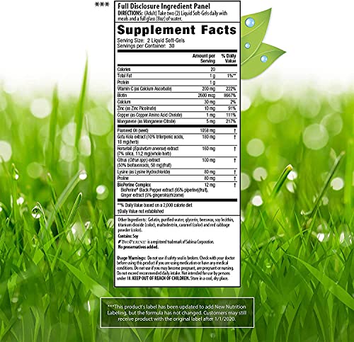 Healthy Skin & Hair Plus Nails by Irwin Naturals, Nutrient Rich, Provides Shine and Strength, 60 Liquid Softgels