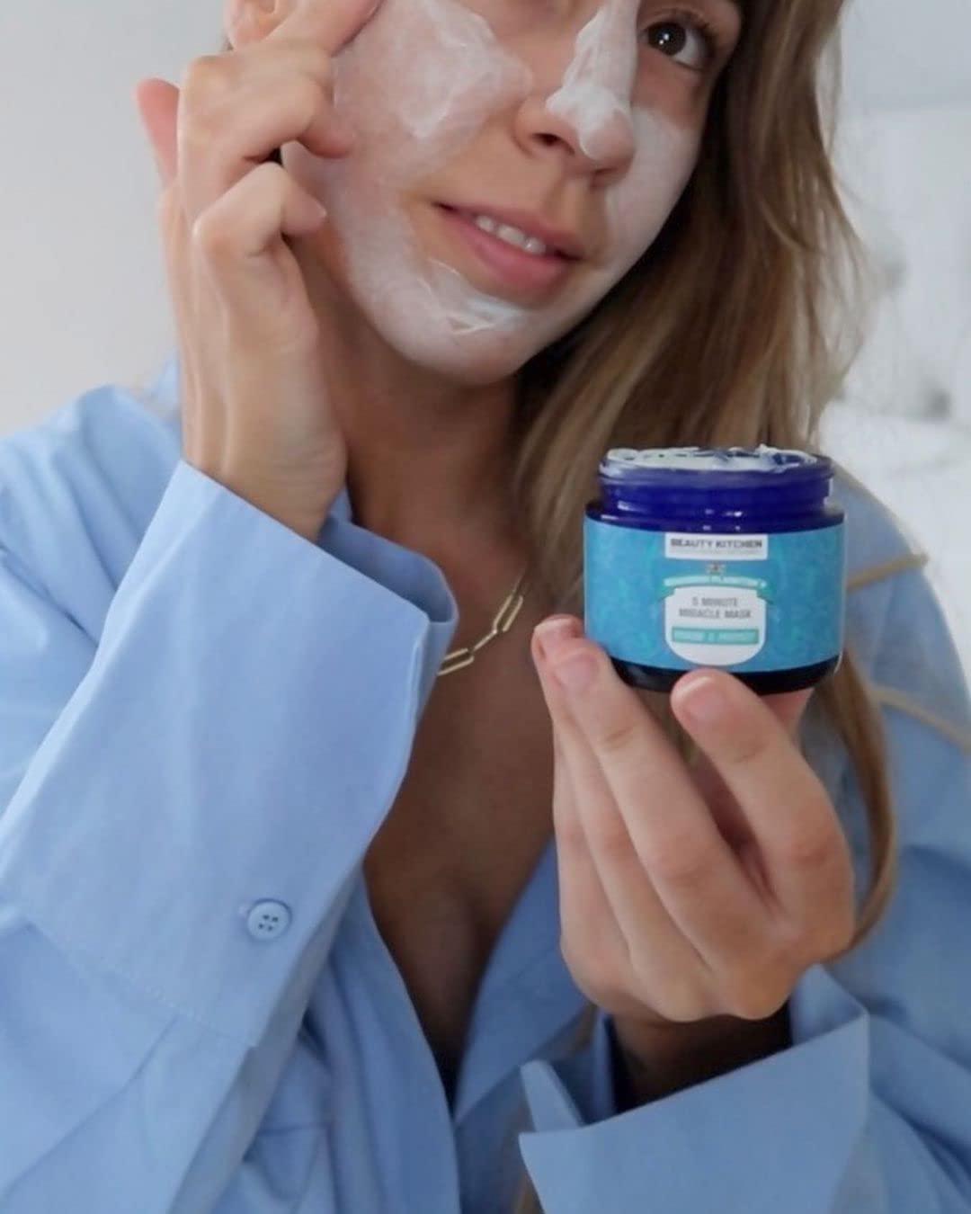 Beauty Kitchen - Seahorse Plankton + 5 Minute Miracle Mask 60ml - Hydrating Facial Mask - Removes Impurities, Removes Redness & Promotes Collagen - Vegan/Cruelty Free