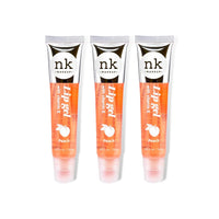 NK lip gloss gel 15ml Vitamin E, Shiny, Nourishes, Lip gel (Peach, Pack Of 3)